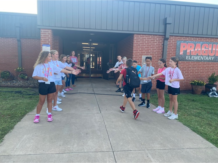 Welcoming students like ROCK STARS! 